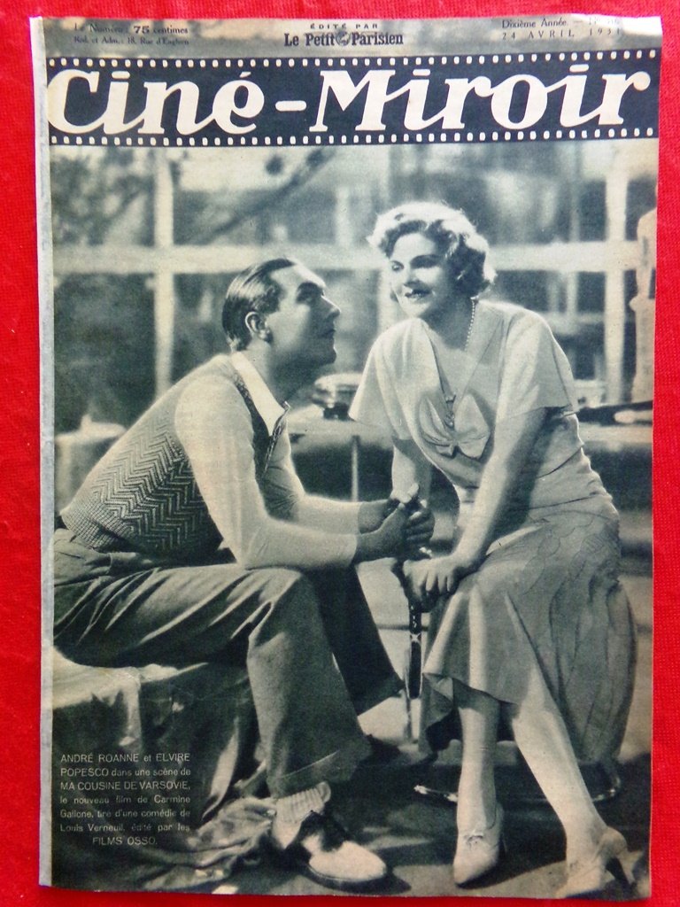 Cine-Miroir du 24 Avril 1931 Cousine Varsovie Milton Ayres Mephisto …