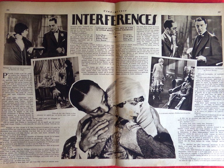 Cine-Miroir du 25 Avril 1930 Bancroft Modot Page Interferences Charlia …