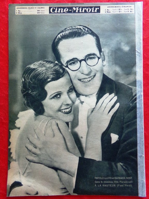 Cine-Miroir du 27 Mars 1931 Chevalier Lloyd Dietrich Toutain Harvey …