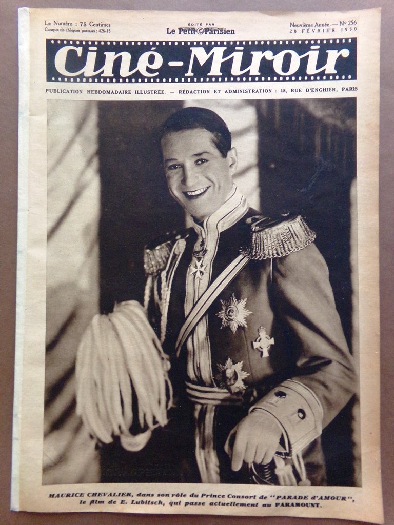 Cine-Miroir du 28 Février 1930 Chevalier Albani Felix Chat Meneur …