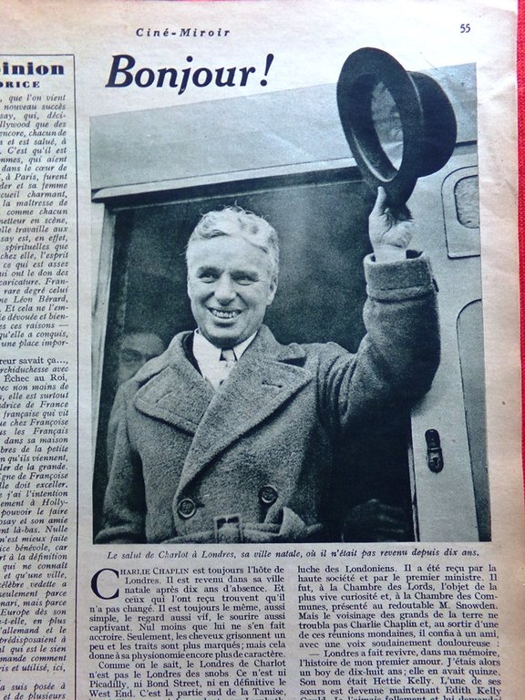 Cine-Miroir du 6 Mars 1931 Charlot Villain Rilm Boitel Lefebvre …