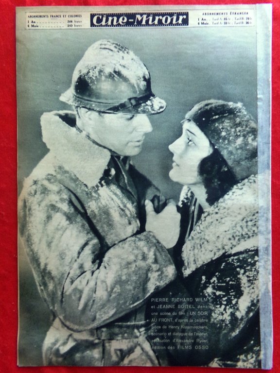 Cine-Miroir du 6 Mars 1931 Charlot Villain Rilm Boitel Lefebvre …