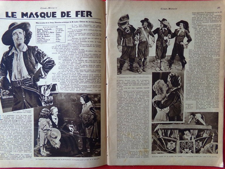 Cine-Miroir du 9 Mai 1930 Lupe Velez Masque de Fer …