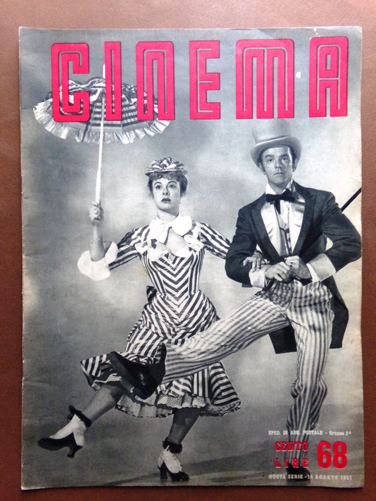 Cinema del 15 Agosto 1951 Disney Flaherty Reggiani Lattuada Froken …