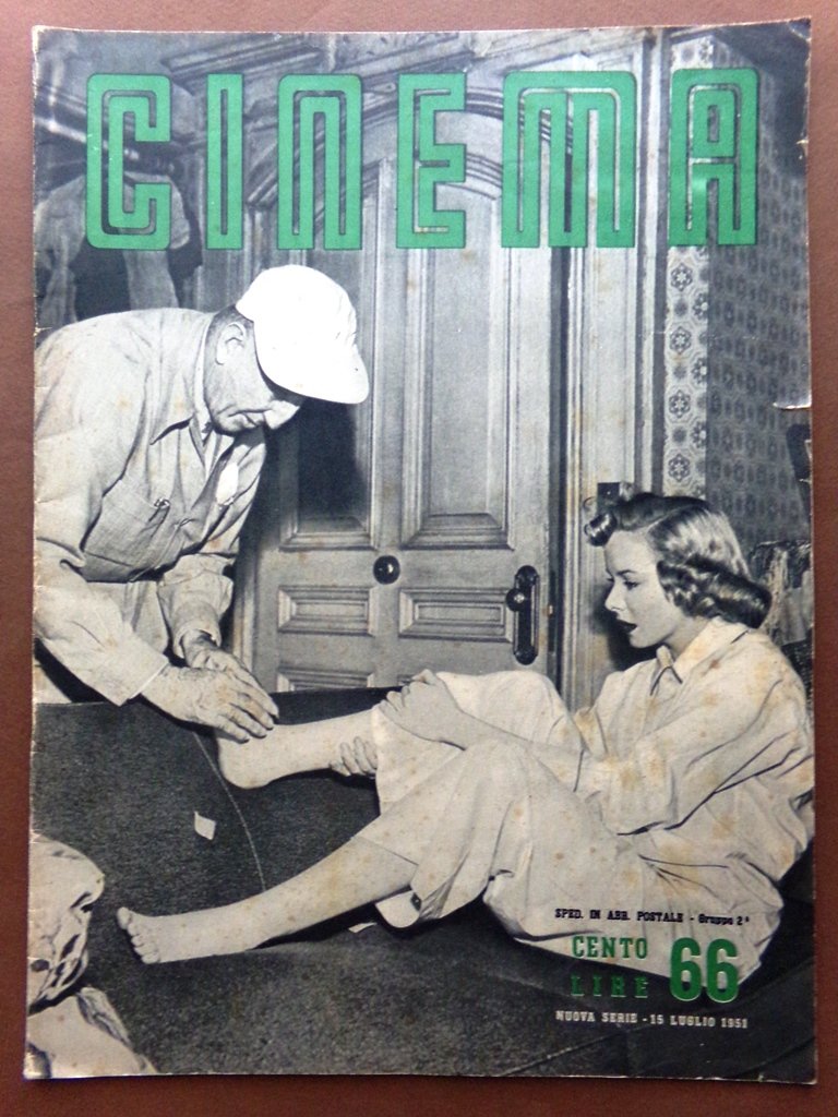 Cinema del 15 Luglio 1951 Charlot Potemkin Eisenstein Stekly Germi …