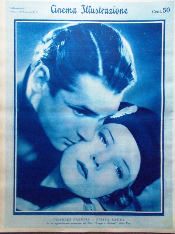 Cinema Illustrazione 10 Giugno 1931 Crawford Landi Garbo La Frana …
