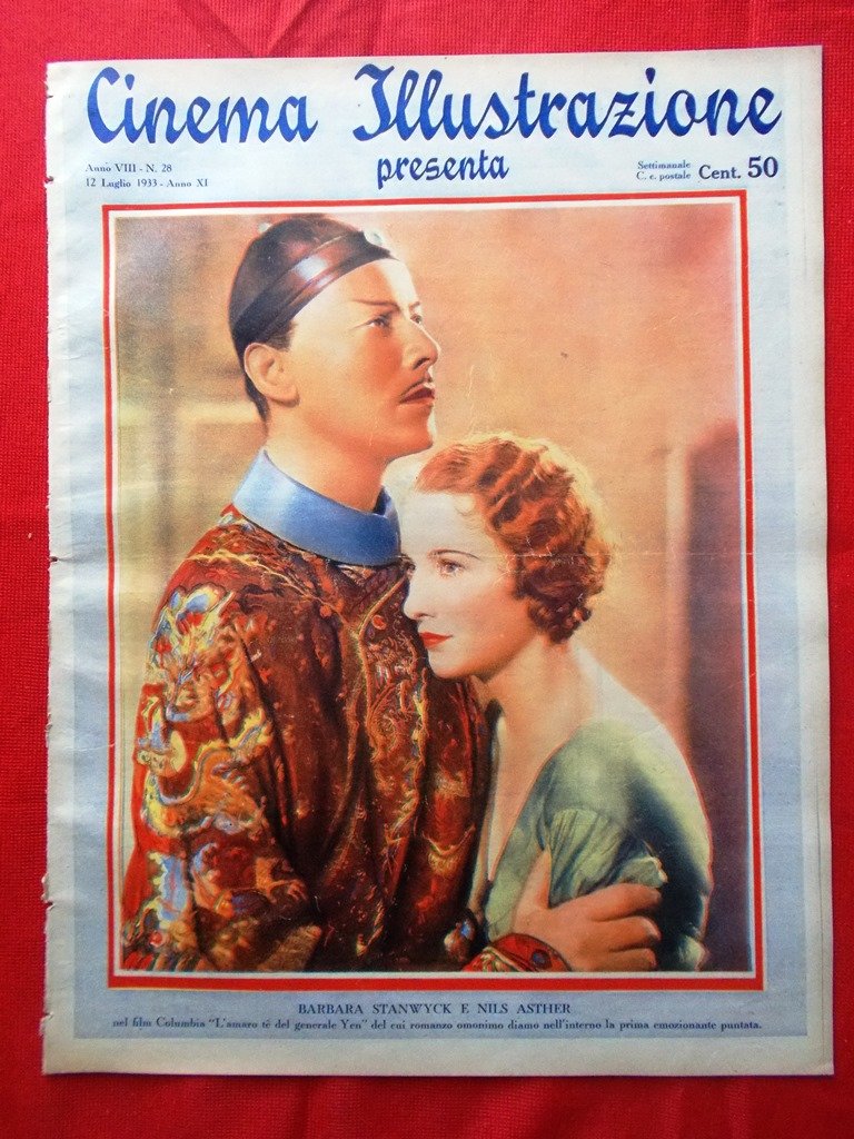 Cinema Illustrazione 12 Luglio 1933 Stanwyck Asther Janet Gaynor Campoleone …