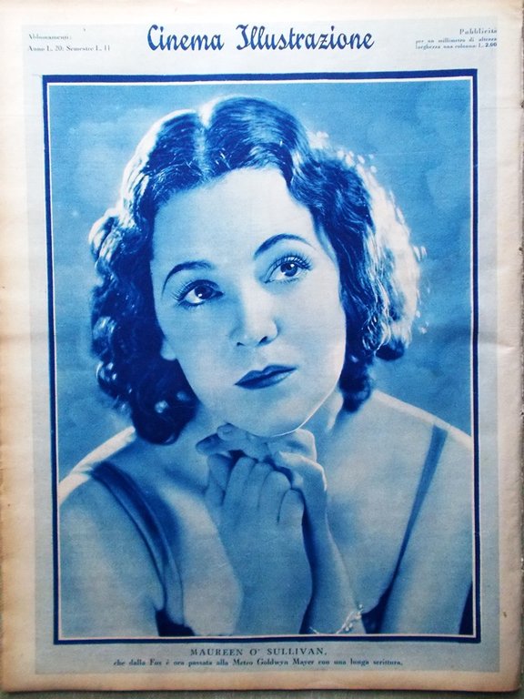 Cinema Illustrazione 13 Aprile 1932 Garbo Dvorak Tito Schipa keaton …