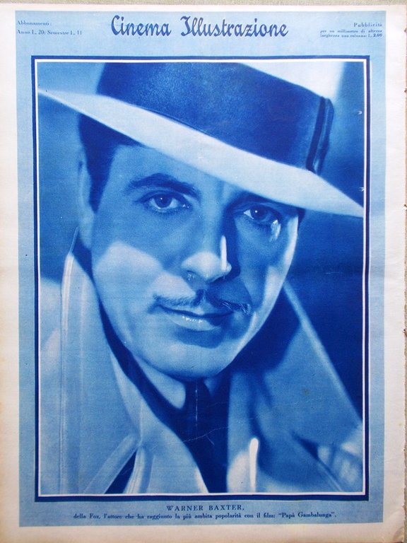 Cinema Illustrazione 13 Luglio 1932 Shangai Express Clara Bow Todd …