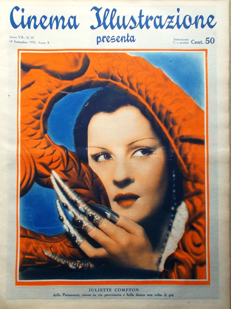 Cinema Illustrazione 14 Settembre 1932 Greta Garbo Mata Hari Del …