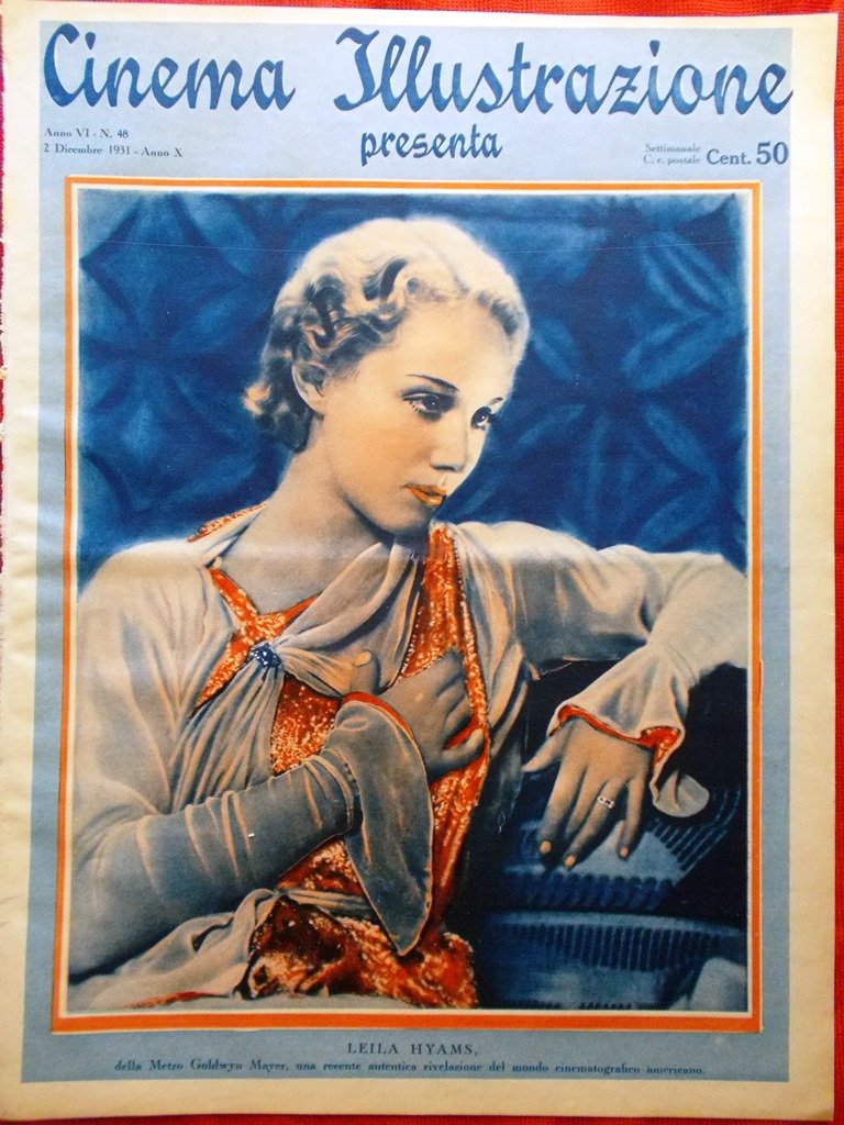 Cinema Illustrazione 2 Dicembre 1931 Transatlantic Isa Pola Otello Strauss …