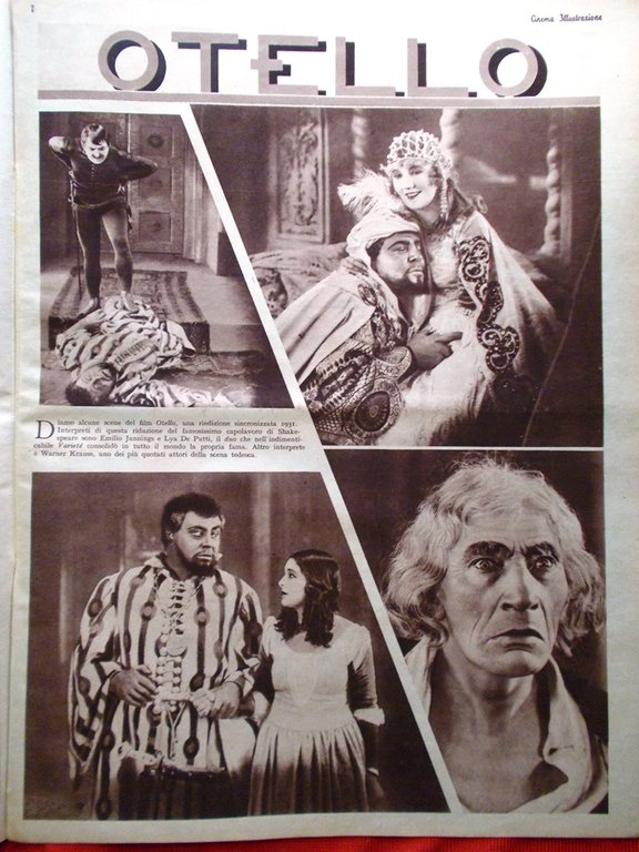 Cinema Illustrazione 2 Dicembre 1931 Transatlantic Isa Pola Otello Strauss …