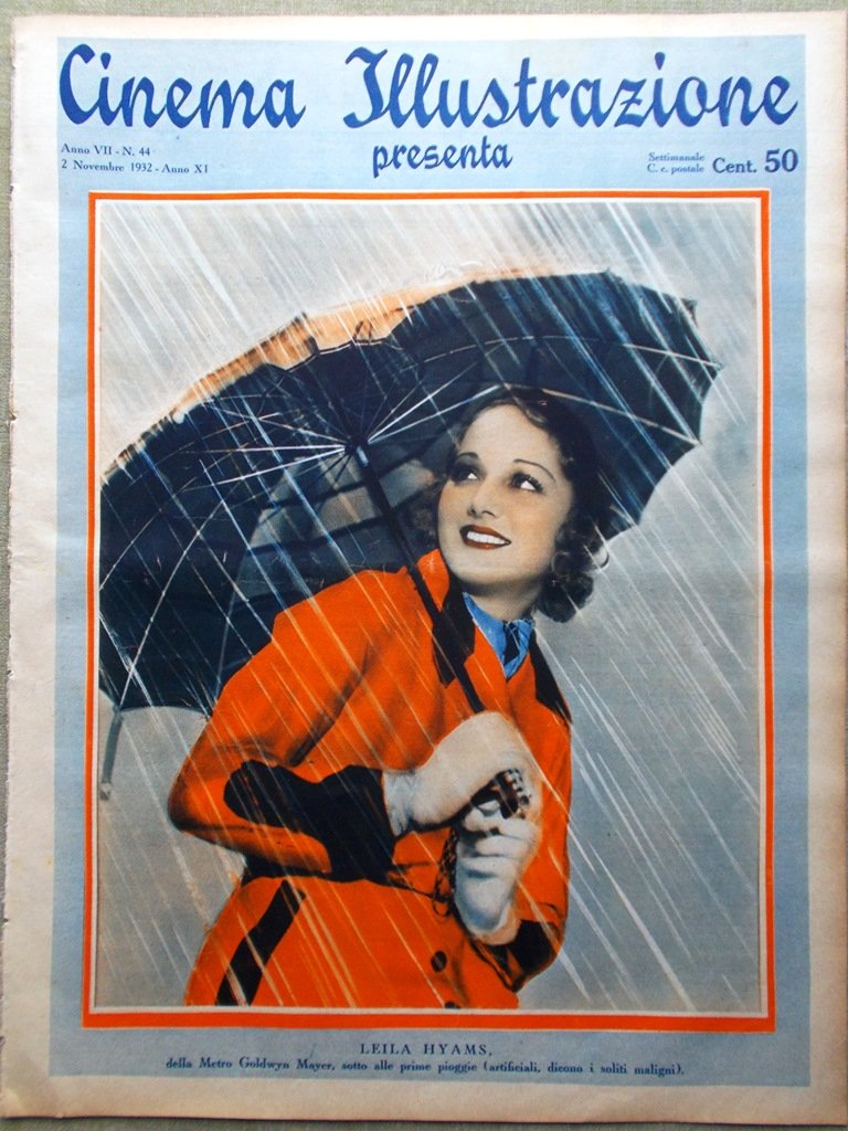 Cinema Illustrazione 2 Novembre 1932 Greta Garbo Harold Lloyd Lupe …