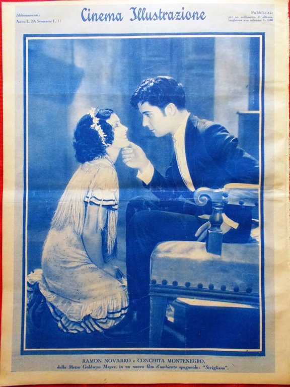 Cinema Illustrazione 2 Settembre 1931 Lindbergh Gambalunga Pelletier Mezzanotte