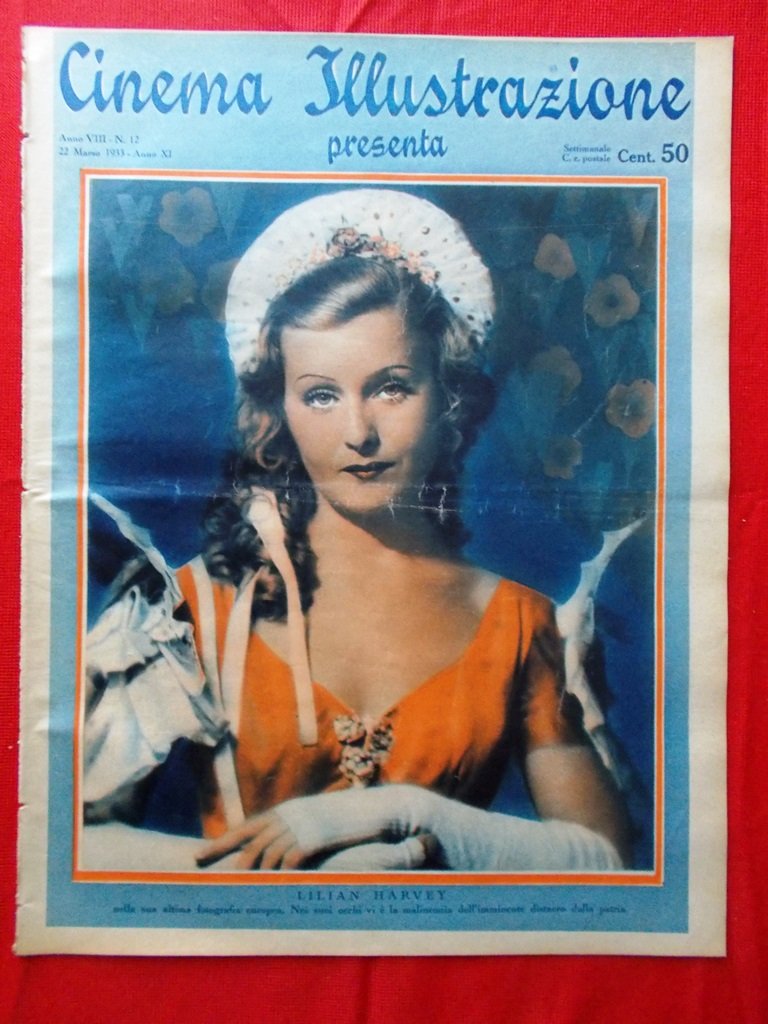 Cinema Illustrazione 22 Marzo 1933 Harvey Greta Garbo Paolieri Swanson …