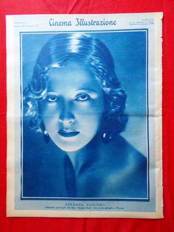 Cinema Illustrazione 22 Marzo 1933 Harvey Greta Garbo Paolieri Swanson …