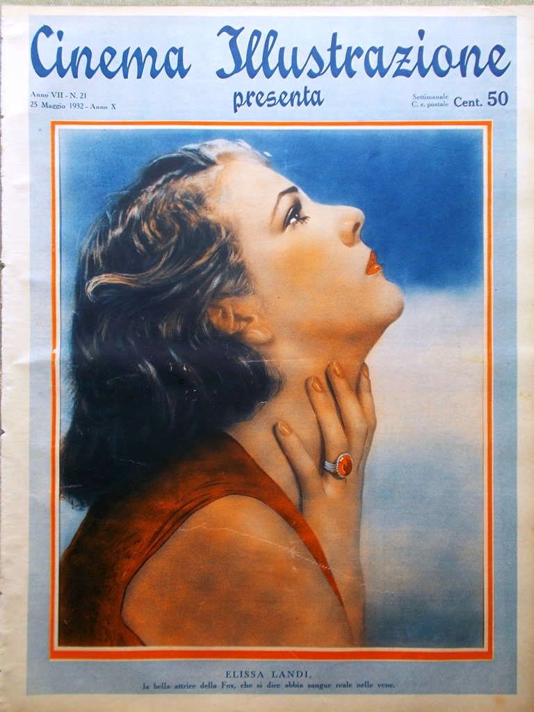 Cinema Illustrazione 25 Maggio 1932 Greta Garbo Landi Lebedeff Fantomas …