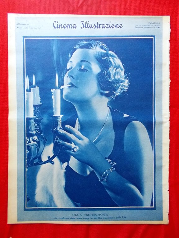 Cinema Illustrazione 25 Ottobre 1933 Merkel Tschechowa Crawford Young Amazzoni