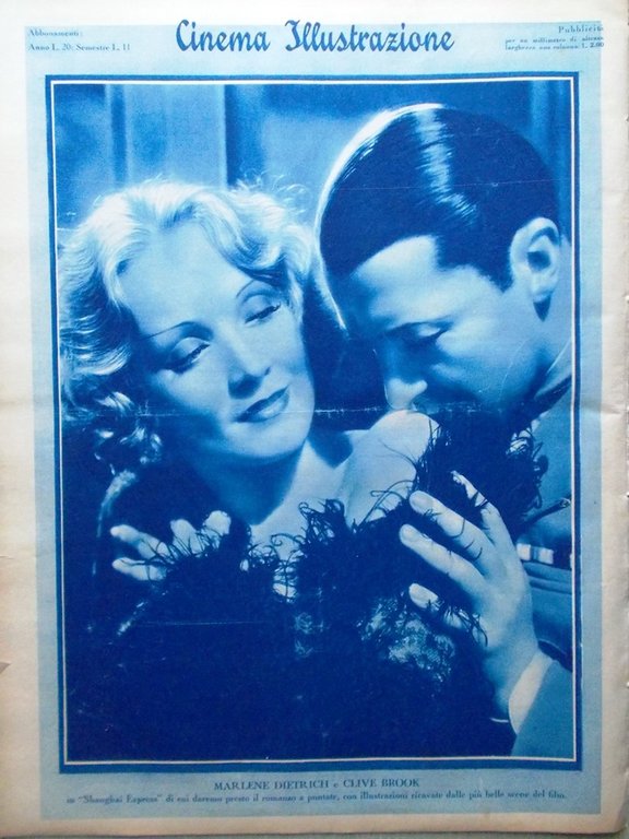 Cinema Illustrazione 27 Aprile 1932 Stanwick Dietrich Brook Shearer Betty …