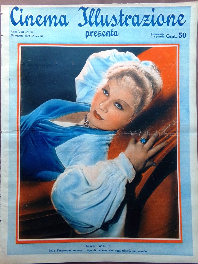 Cinema Illustrazione 30 Agosto 1933 Wynne Gibson Grant Tentazioni Young …