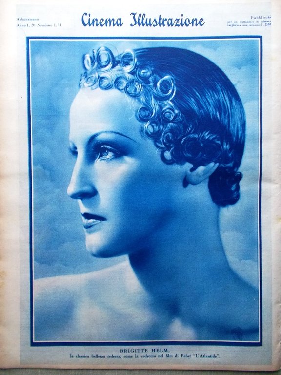 Cinema Illustrazione 30 Marzo 1932 Garbo Hopkins Gabbia di Matti …