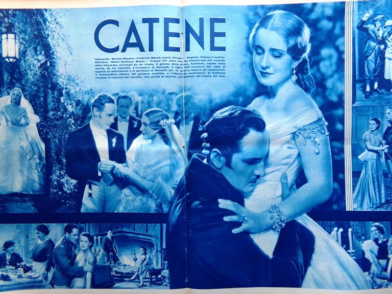 Cinema Illustrazione 4 Ottobre 1933 Catene Amelia Earhart Chevalier Shearer …