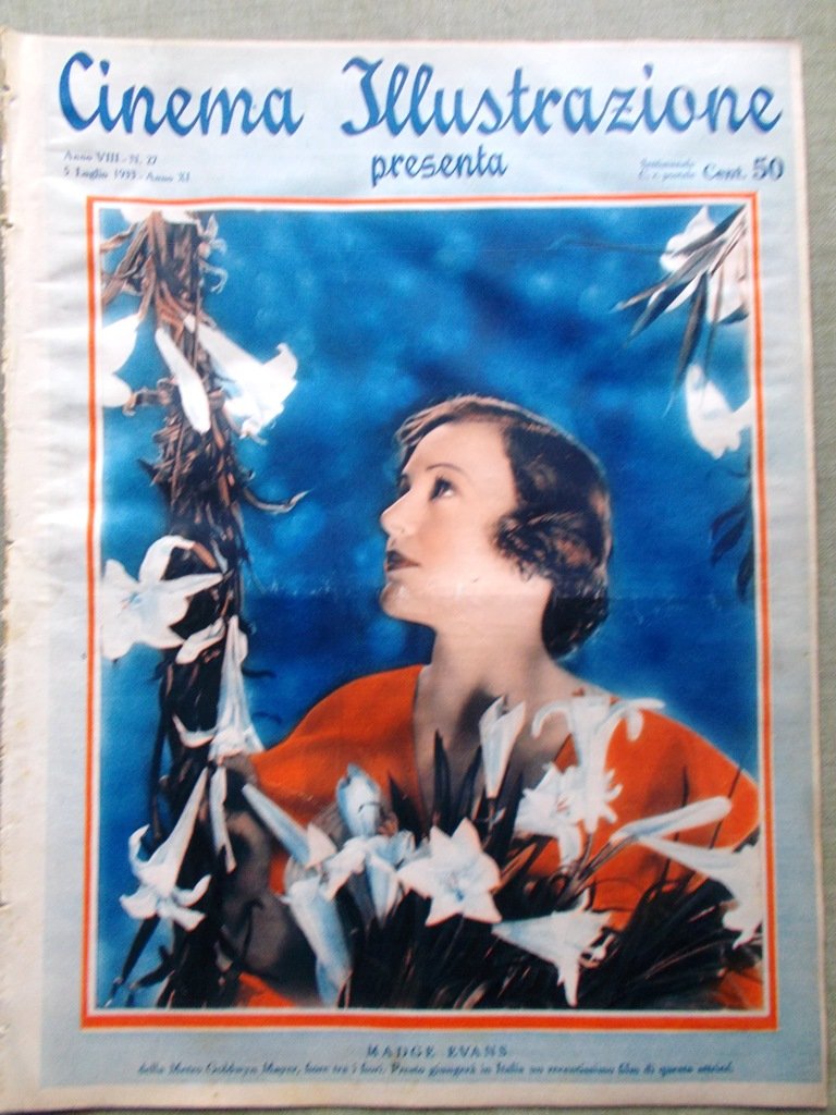 Cinema Illustrazione 5 Luglio 1933 Evans Pickford Umberto Melnati Harvey …