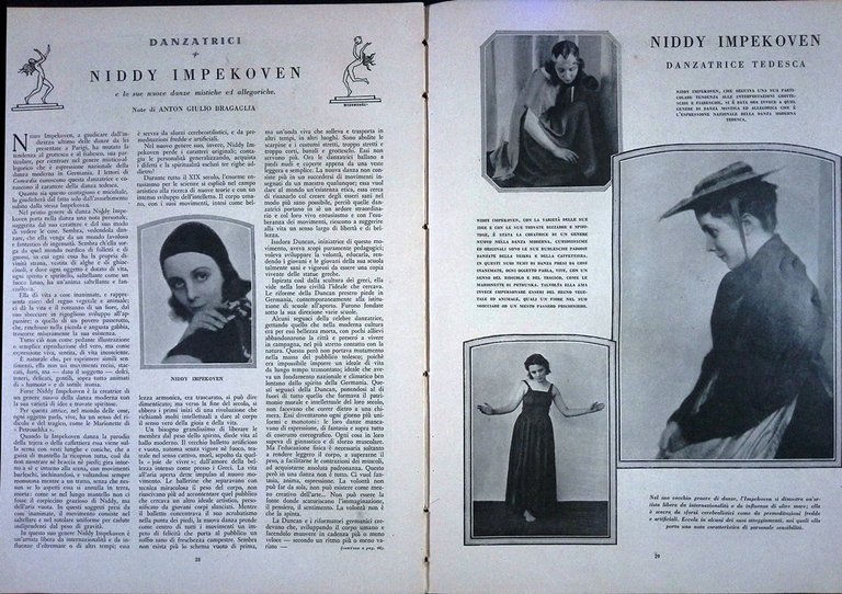 Comoedia di Agosto 1926 Ruggeri Dregely Sacharov Impekoven Bernard Levi …