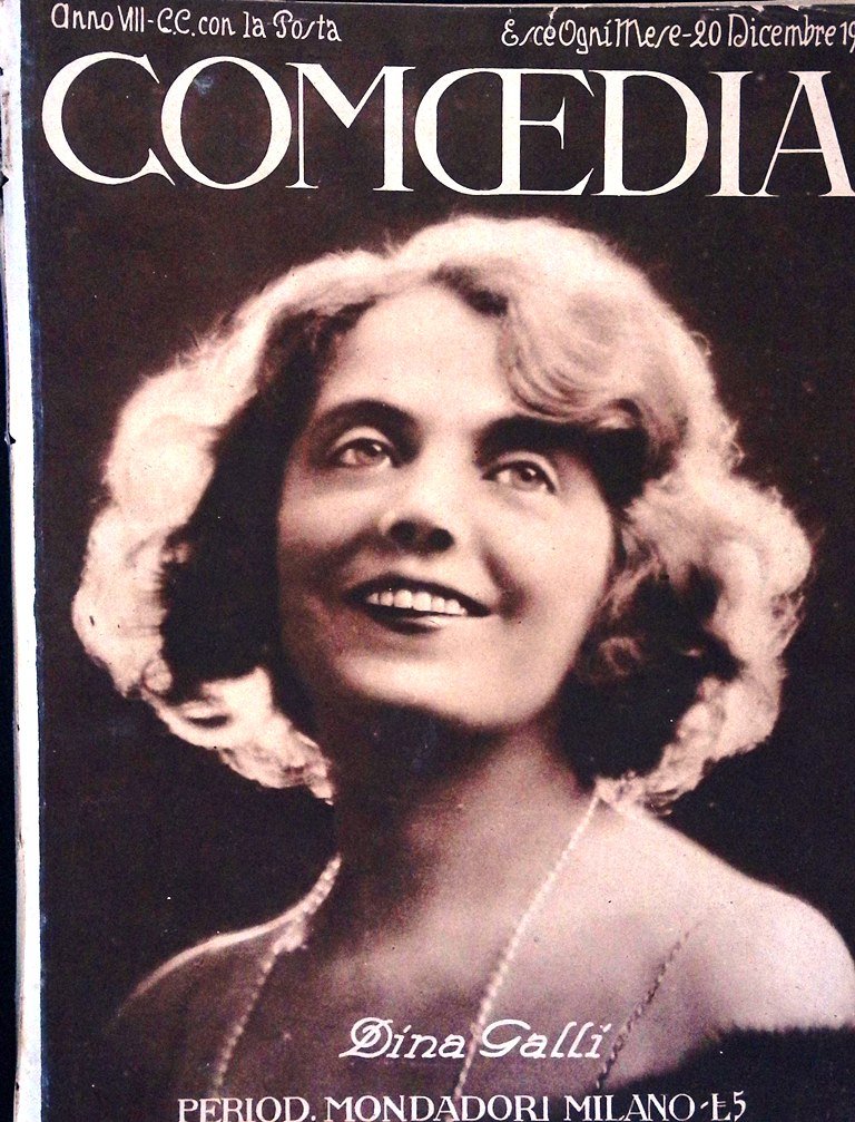 Comoedia di Dicembre 1926 Pavlova Pirandello Schure Herczeg Pitoeff Jia …