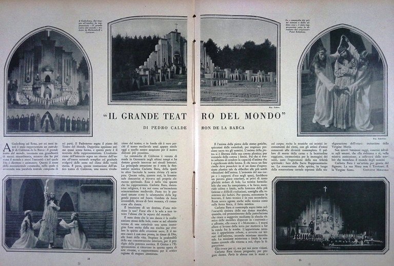 Comoedia di Dicembre 1926 Pavlova Pirandello Schure Herczeg Pitoeff Jia …