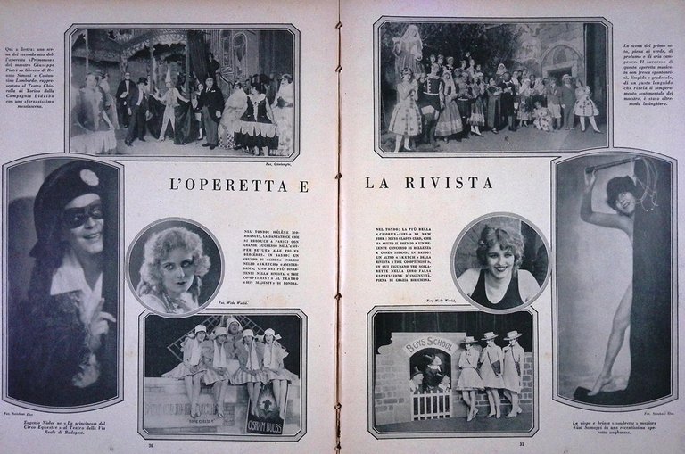 Comoedia di Dicembre 1926 Pavlova Pirandello Schure Herczeg Pitoeff Jia …