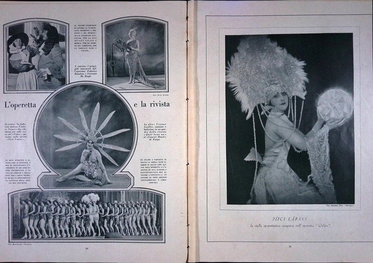 Comoedia di Maggio 1926 Lakatos Gish Labass Szenes Ruggeri Nietzsche …