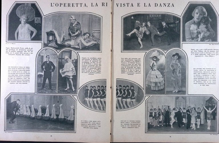 Comoedia di Maggio 1927 Goldoni Spinelly Pekar Erdos Schnitzler Pirandello …