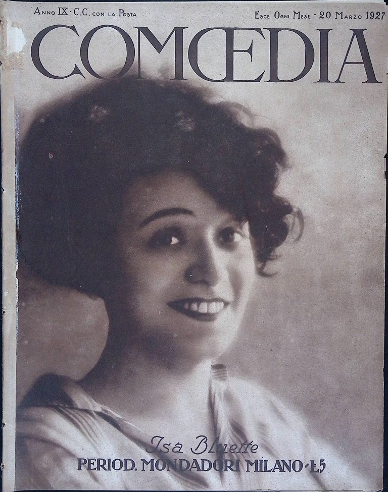 Comoedia di Marzo 1927 Beethoven Titkos Becque Palerme Gnecchi Shaw …