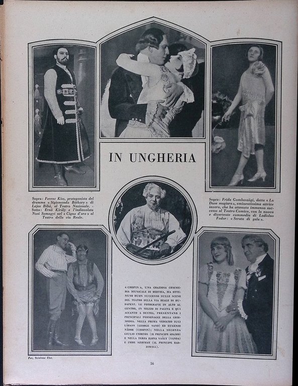 Comoedia di Marzo 1927 Beethoven Titkos Becque Palerme Gnecchi Shaw …