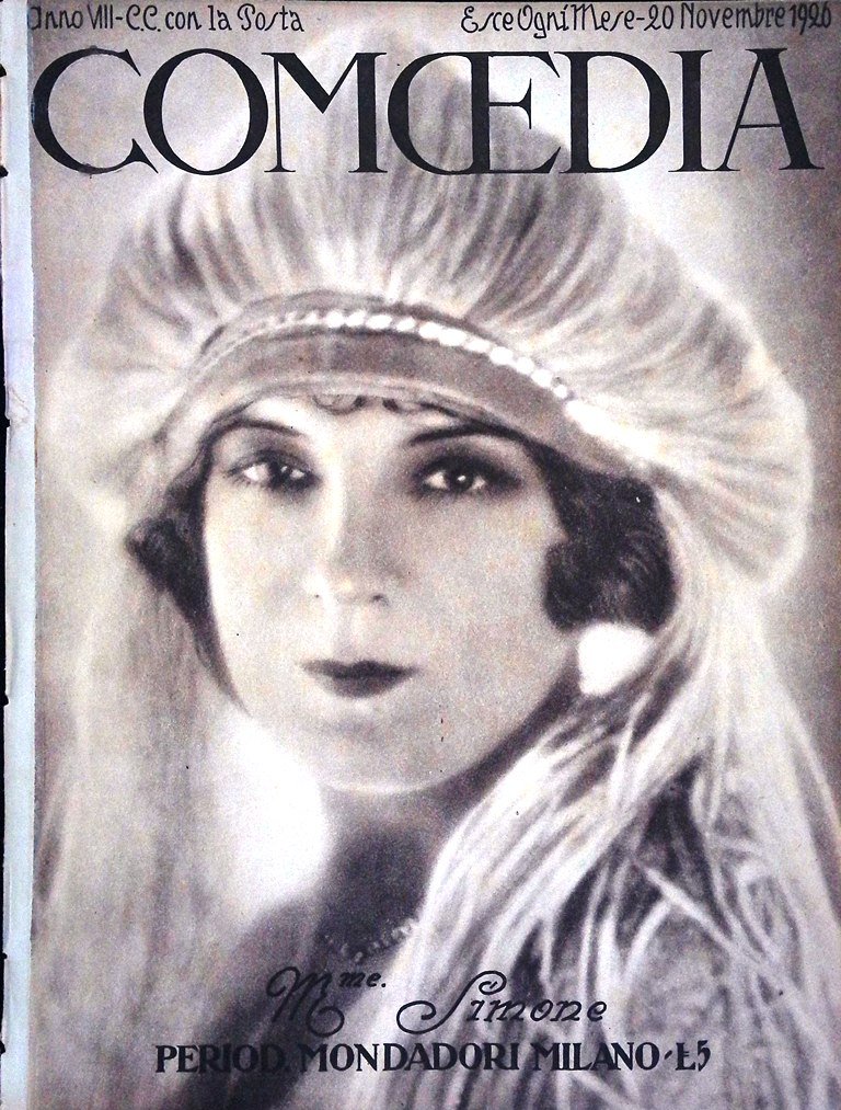 Comoedia di Novembre 1926 Cechov Varaldo Ruzzante Fairbanks Music Halls …