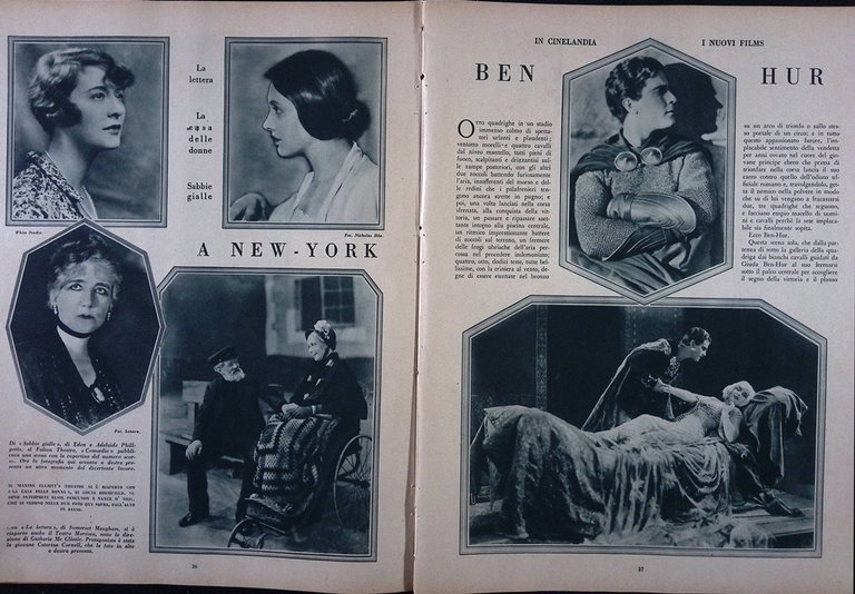 Comoedia di Novembre 1927 Pirandello Ivanovic Stanwyck Delitto Castigo Lemaitre