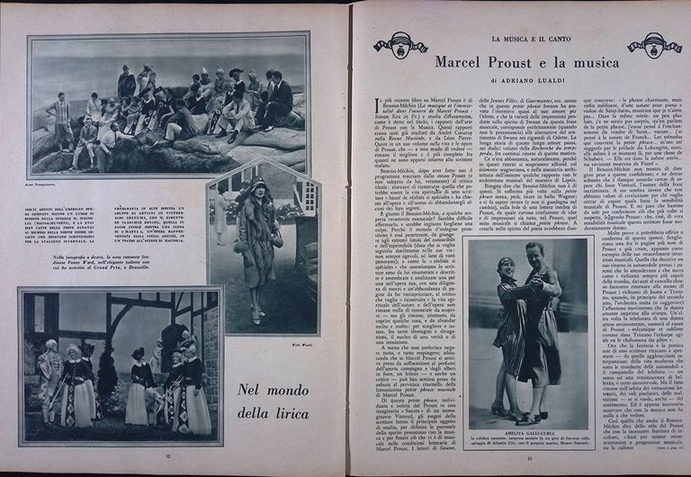 Comoedia di Ottobre 1927 Duncan Cimara Rasi Giorda Proust Wigman …