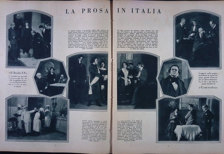 Comoedia di Ottobre 1927 Duncan Cimara Rasi Giorda Proust Wigman …