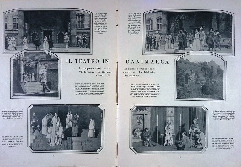 Comoedia di Settembre 1926 Gramatica Fedak Teatri di Varsavia Aguglia …