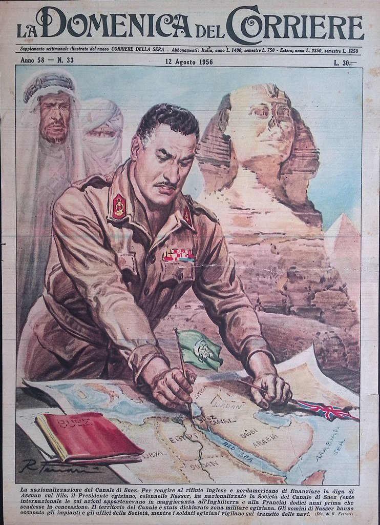 Copertina Domenica del Corriere nr. 33 del 1956 Canale di …