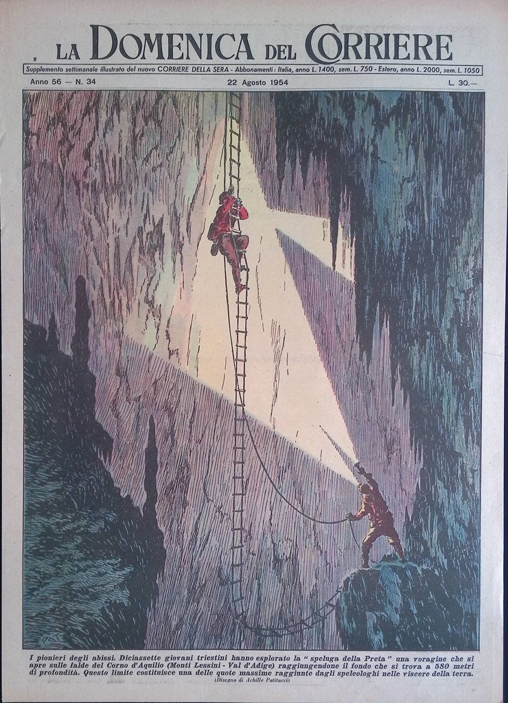 Copertina Domenica del Corriere nr. 34 del 1954 Fondo di …