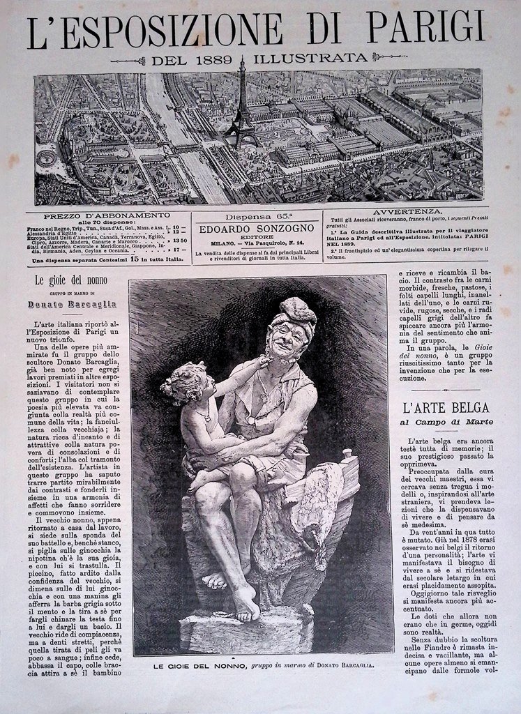 Copertina Esposizione di Parigi nr. 65 del 1889 Le gioie …