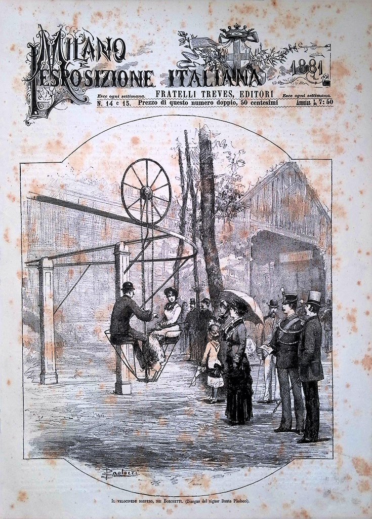 Copertina Milano Esposizione Italiana nr. 14 e 15 del 1881 …