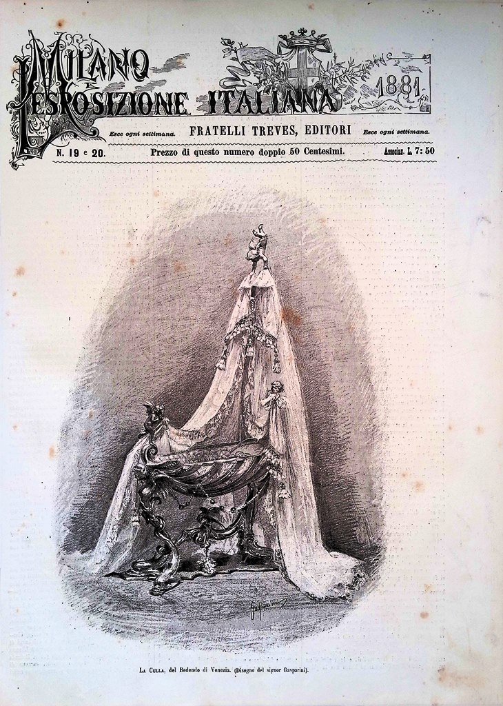 Copertina Milano Esposizione Italiana nr. 19 e 20 del 1881 …