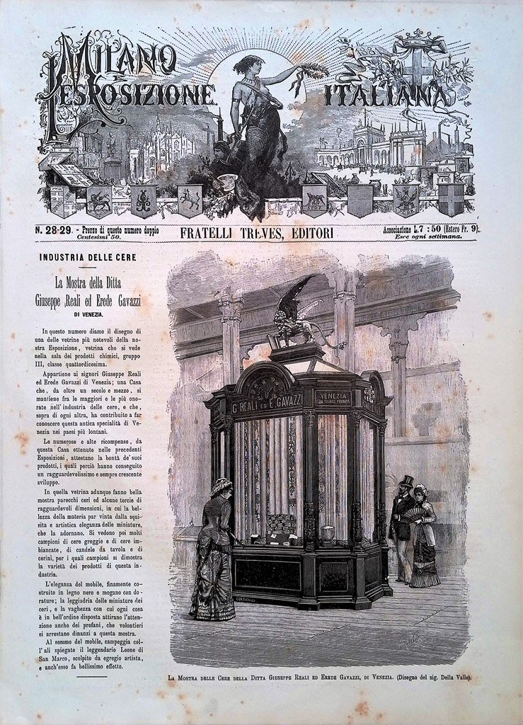 Copertina Milano Esposizione Italiana nr. 28 e 29 del 1881 …