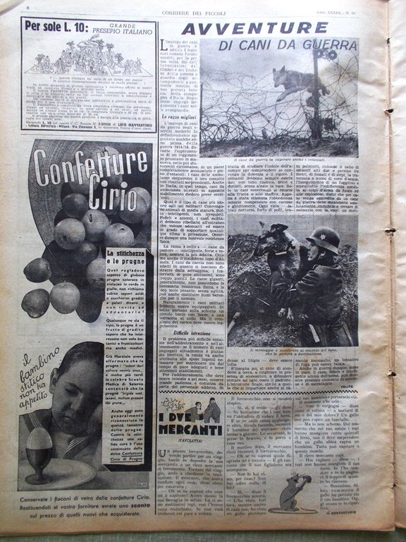 Corriere dei Piccoli 14 Dicembre 1941 Gondar Maria Denis Carletto …