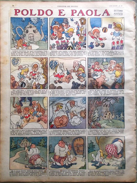 Corriere dei Piccoli 14 Settembre 1941 Fantasma Morandi Cappa Secondi …