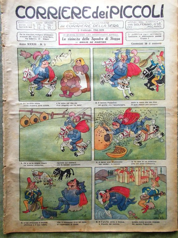 Corriere dei Piccoli 2 Febbraio 1941 Ruwenzori San Giorgio Budrubudur … | Immagine Gallery 1