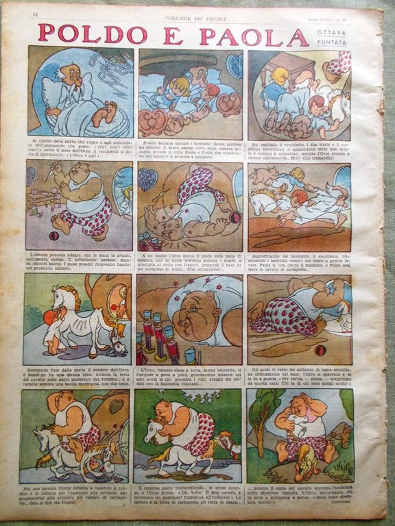 Corriere dei Piccoli 21 Settembre 1941 Vincenzo Bellini Ragazzi Fortuna …